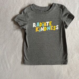 Cat & Jack Grey 'Radiate Kindness' Graphic Tee with Yellow & Blue Accents